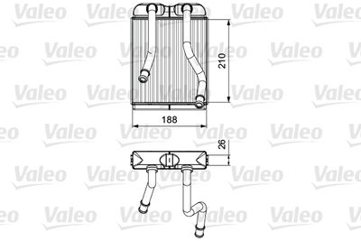 811532 VALEO Теплообменник, отопление салона