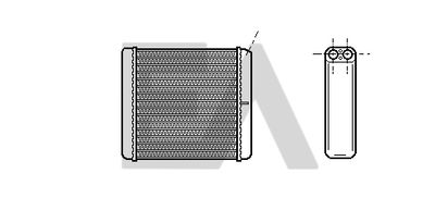 45C54017 EACLIMA Теплообменник, отопление салона