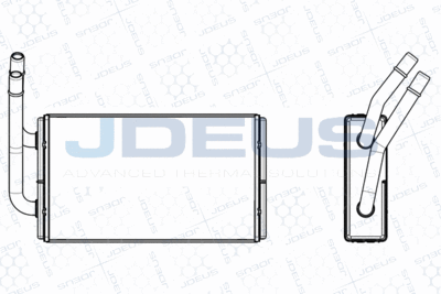 212M08 JDEUS Теплообменник, отопление салона