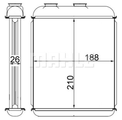 WG2180160 WILMINK GROUP Теплообменник, отопление салона