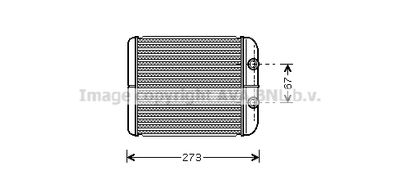 RT6343 AVA QUALITY COOLING Теплообменник, отопление салона