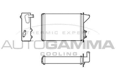 101667 AUTOGAMMA Теплообменник, отопление салона