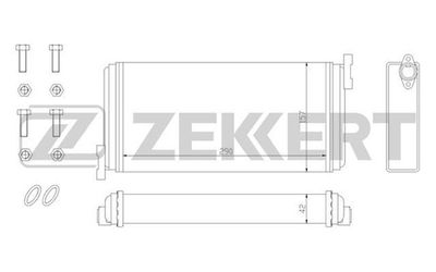 MK5000 ZEKKERT Теплообменник, отопление салона