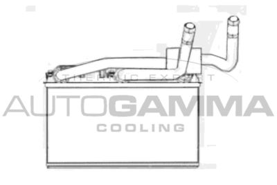 107586 AUTOGAMMA Теплообменник, отопление салона