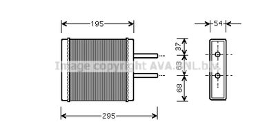 KA6047 AVA QUALITY COOLING Теплообменник, отопление салона