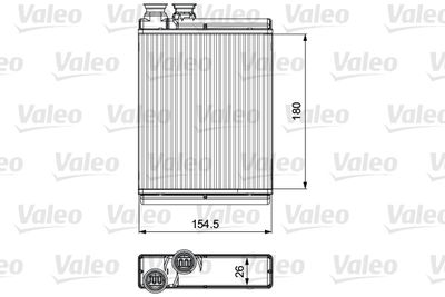 811517 VALEO Теплообменник, отопление салона