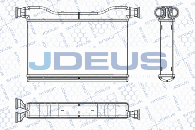 M2050860 JDEUS Теплообменник, отопление салона