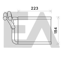 45C36021 EACLIMA Теплообменник, отопление салона