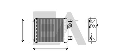 45C60008 EACLIMA Теплообменник, отопление салона