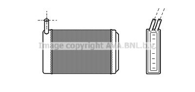 VN6061 AVA QUALITY COOLING Теплообменник, отопление салона