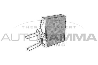 102452 AUTOGAMMA Теплообменник, отопление салона