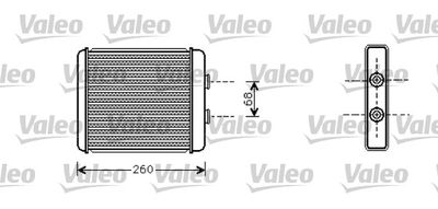 812284 VALEO Теплообменник, отопление салона