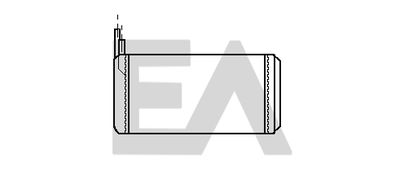 45C40001 EACLIMA Теплообменник, отопление салона