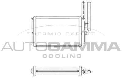 104215 AUTOGAMMA Теплообменник, отопление салона