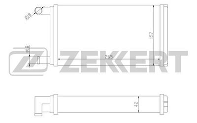 MK5004 ZEKKERT Теплообменник, отопление салона