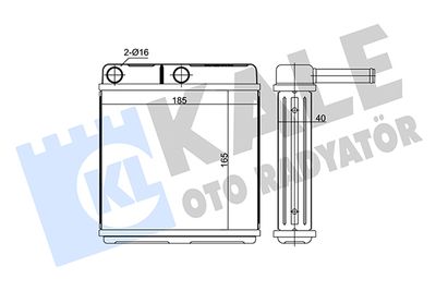 106500 KALE OTO RADYATÖR Теплообменник, отопление салона