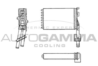 101655 AUTOGAMMA Теплообменник, отопление салона