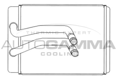 105231 AUTOGAMMA Теплообменник, отопление салона