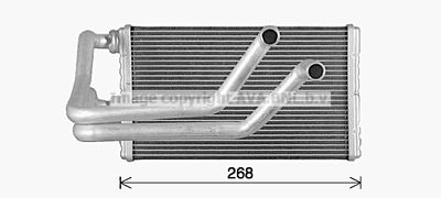 MT6287 AVA QUALITY COOLING Теплообменник, отопление салона