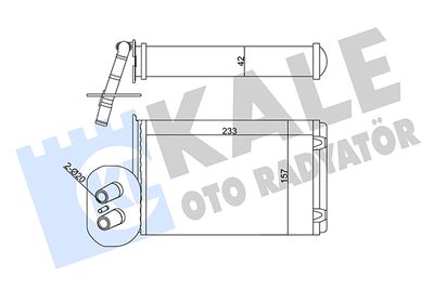 346445 KALE OTO RADYATÖR Теплообменник, отопление салона