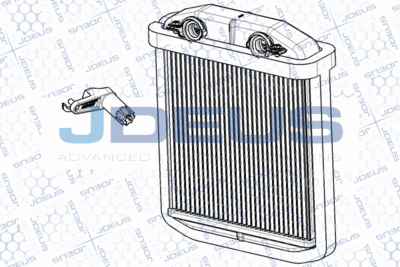 RA2231100 JDEUS Теплообменник, отопление салона