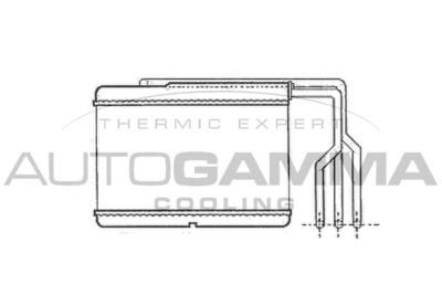 102543 AUTOGAMMA Теплообменник, отопление салона