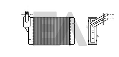 45C77004 EACLIMA Теплообменник, отопление салона