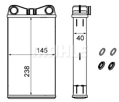 WG2180114 WILMINK GROUP Теплообменник, отопление салона