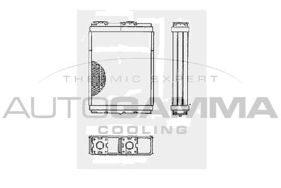 103145 AUTOGAMMA Теплообменник, отопление салона