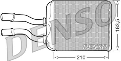 DRR01011 DENSO Теплообменник, отопление салона