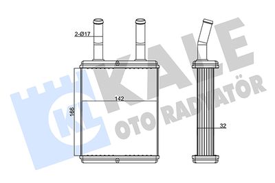 346770 KALE OTO RADYATÖR Теплообменник, отопление салона