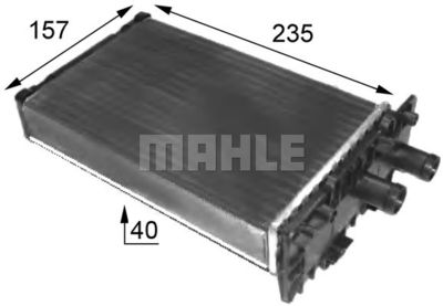 AH48000S MAHLE Теплообменник, отопление салона