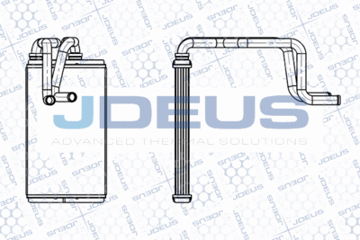 M2180430 JDEUS Теплообменник, отопление салона