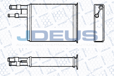 RA2070050 JDEUS Теплообменник, отопление салона