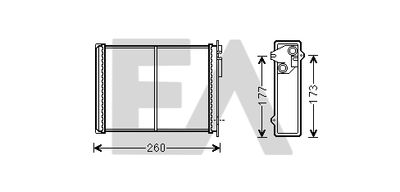 45C10012 EACLIMA Теплообменник, отопление салона