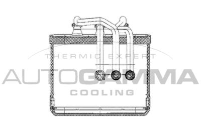 103396 AUTOGAMMA Теплообменник, отопление салона