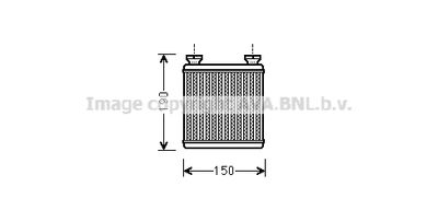 MC6014 AVA QUALITY COOLING Теплообменник, отопление салона