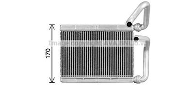 TO6780 AVA QUALITY COOLING Теплообменник, отопление салона