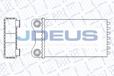 201M04A JDEUS Теплообменник, отопление салона