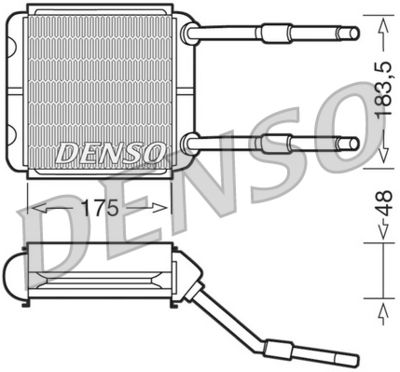 DRR20001 DENSO Теплообменник, отопление салона