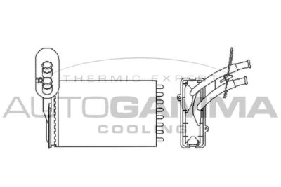 101776 AUTOGAMMA Теплообменник, отопление салона