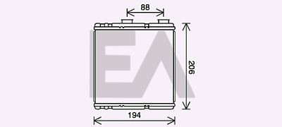 45C60022 EACLIMA Теплообменник, отопление салона