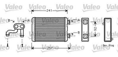 812360 VALEO Теплообменник, отопление салона