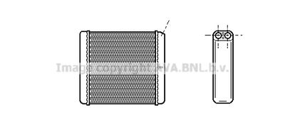 OL6206 AVA QUALITY COOLING Теплообменник, отопление салона