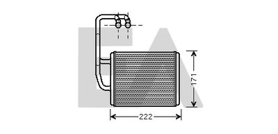 45C36013 EACLIMA Теплообменник, отопление салона