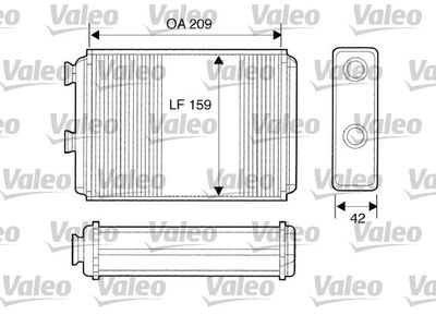 812280 VALEO Теплообменник, отопление салона