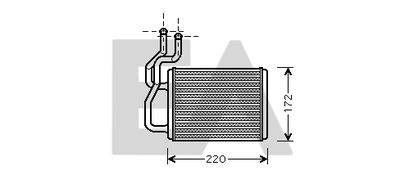 45C36018 EACLIMA Теплообменник, отопление салона