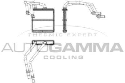 107517 AUTOGAMMA Теплообменник, отопление салона