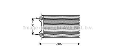 AI6254 AVA QUALITY COOLING Теплообменник, отопление салона