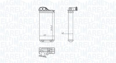 350218411000 MAGNETI MARELLI Теплообменник, отопление салона